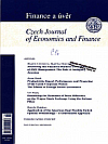 Titulní strana časopisu Finance a úvěr