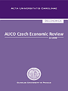 Titulní strana časopisu AUCO Czech Economic Review