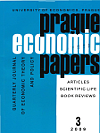 Titulní strana časopisu Prague Economic Papers